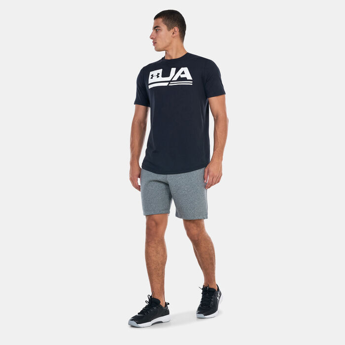 اندر ارمر شورت UA ايسنشال فليس للرجال رمادي image number 2