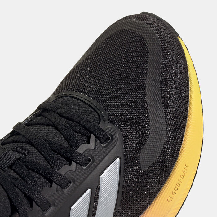 اديداس حذاء الجري رن فالكون 5 للنساء أسود image number 4