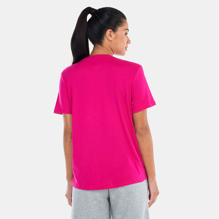 نايكي تيشيرت رياضي إسينشالز لوجو للنساء وردي image number 1