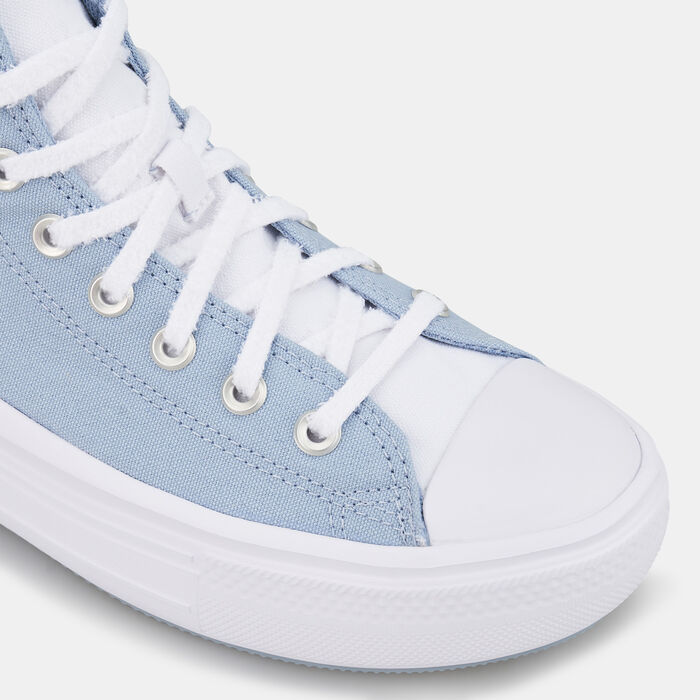 كونفرس حذاء تشاك تيلور اول ستار موف CX بلاتفورم للرجال والنساء أزرق image number 4