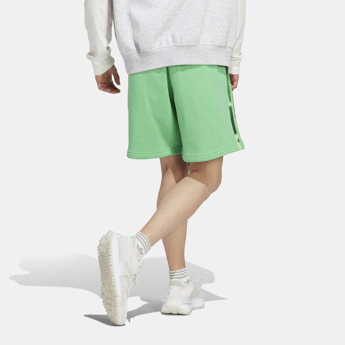 اديداس اورجينال شورت جرافيكس كامو 3-سترايبس للرجال أخضر image number 2