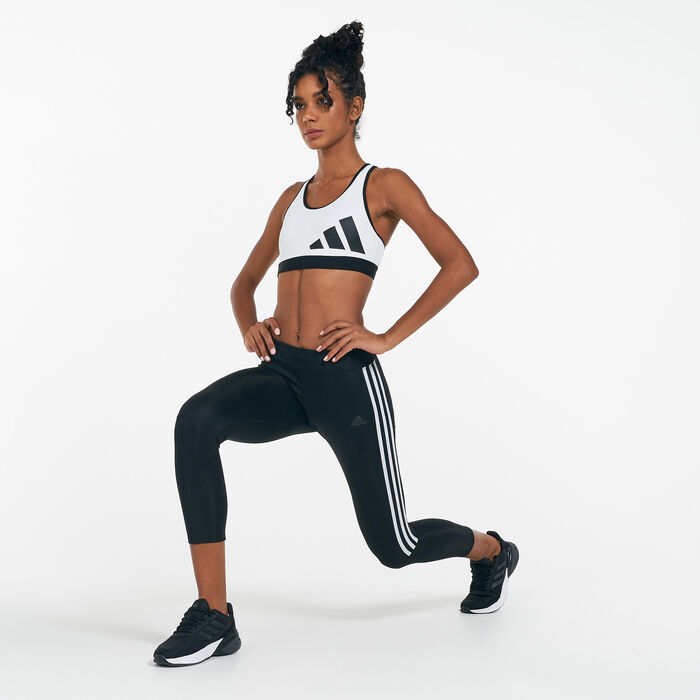 اديداس بنطال ليقنز 3-سترايبس للنساء أسود image number 2