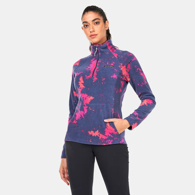 كولومبيا بلوفر الي بيك 2 بربع سحاب للنساء أزرق