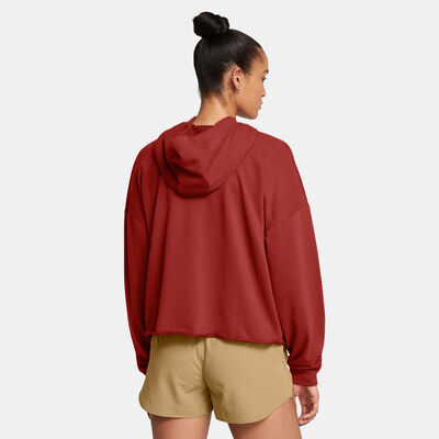 اندر ارمر هودي رايفال لوجو للنساء برتقالي