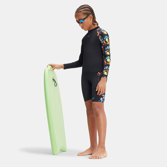 سبيدو تيشيرت راشجارد ديجيتال برينتد بأكمام طويلة للاطفال أسود image number 2