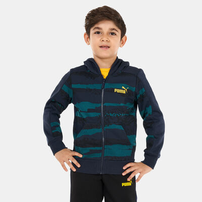 بوما هودي الفا بسحاب كامل للاطفال الكبار أزرق