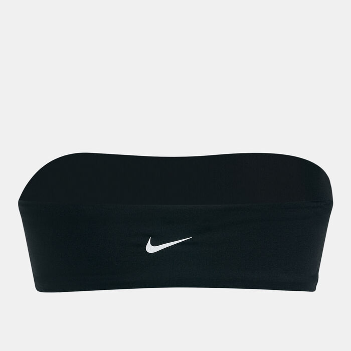 نايك سويم لباس بيكيني علوي باندو للنساء أسود image number 1