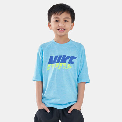 نايك سويم تيشيرت راشجارد للاطفال الكبار أصفر