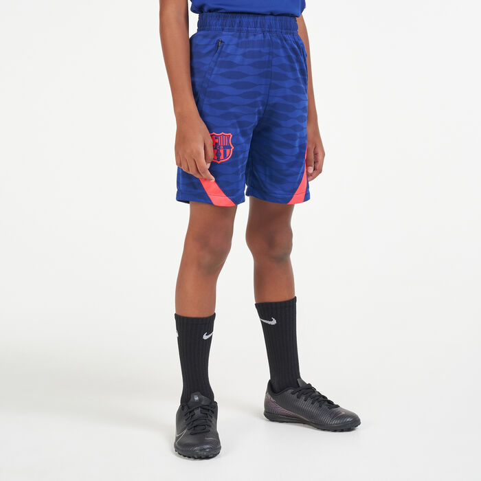 نايكي شورت كرة القدم F.C برشلونة سترايك للاطفال أزرق image number 0
