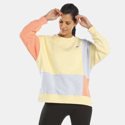 بوما سويت شيرت داون-تاون كرو للنساء أصفر