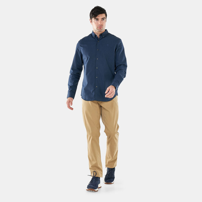 تمبرلاند قميص سنكوك ريفر بوبلين ميديوم جنجام للرجال أزرق image number 2