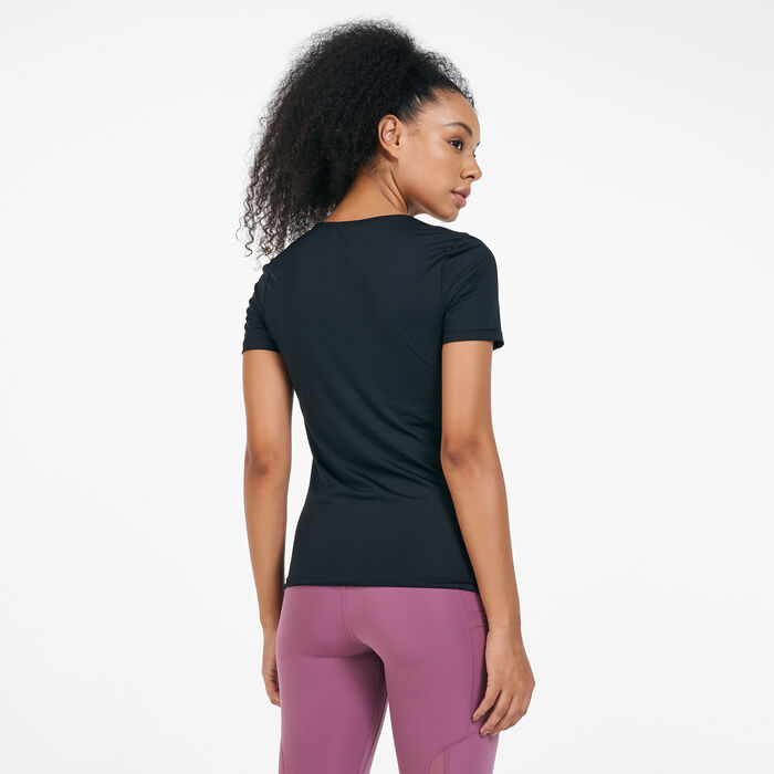 نايكي تيشيرت برو مِش للنساء أسود image number 1