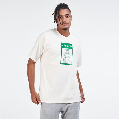 اديداس اورجينال تيشيرت يودا للرجال أبيض