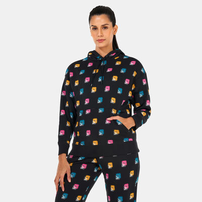 بوما هودي براند لاف AOP للنساء أسود