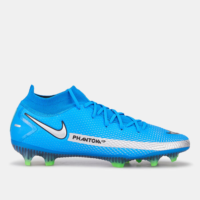 نايكي حذاء كرة القدم فانتوم جي-تي إليت دايناميك فيت لملاعب العشب الطبيعي للرجال أزرق image number 0
