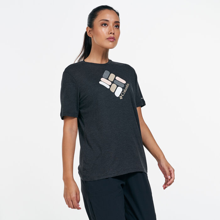 كولومبيا تيشيرت بلو بيرد داي ريلاكسد للنساء أسود image number 0