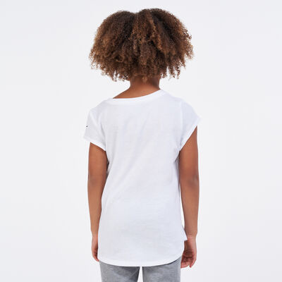 نايكي تيشيرت فيوتورا ميني مونوجرام للاطفال أبيض