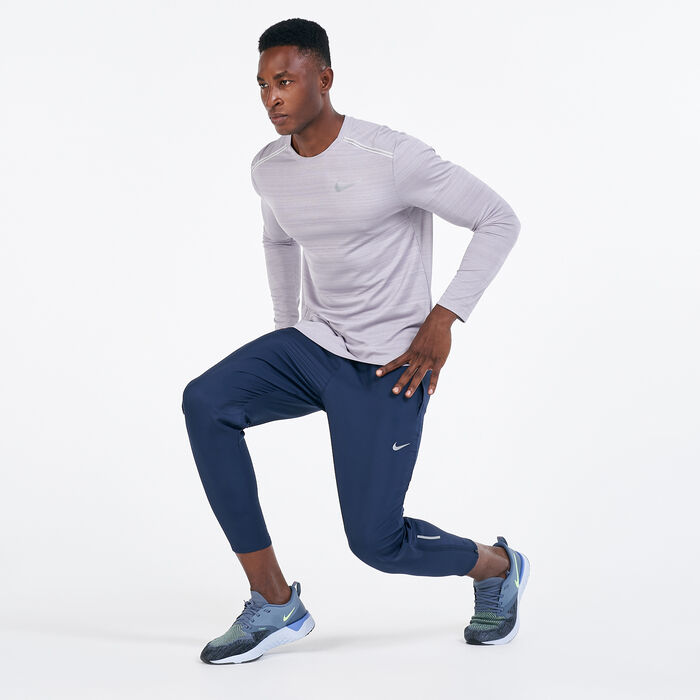 نايكي بنطال الجري إسنشال ووفن للرجال متعدد image number 2