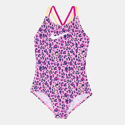 نايك سويم بدلة السباحة سبايدر باك قطعة واحدة للاطفال أصفر