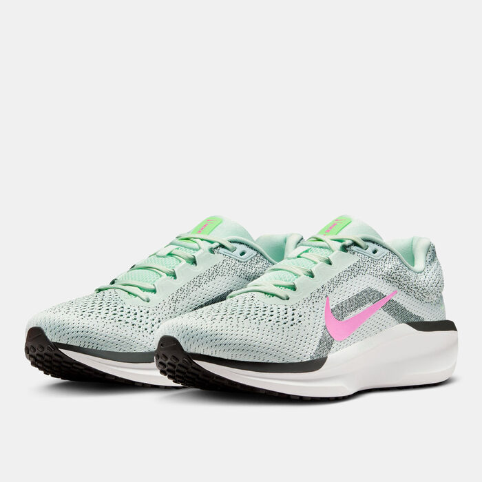نايكي حذاء الجري على الطرق وينفلو 11 للنساء أخضر image number 1