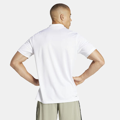 اديداس تيشيرت بولو ترين ايسنشالز ترينينج للرجال أبيض