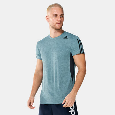 اديداس تيشيرت HEAT.RDY-3سترايبس للرجال أزرق