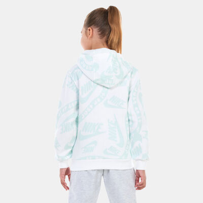 نايكي هودي بلوفر كلوب فليس برينتد للاطفال أزرق