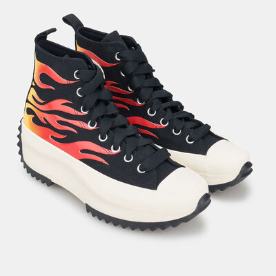 كونفرس حذاء رن ستار هايك بلاتفورم للرجال والنساء أسود