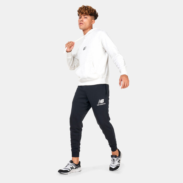 نيو بالانس هودي ايسنشالز فليس للرجال رمادي image number 2