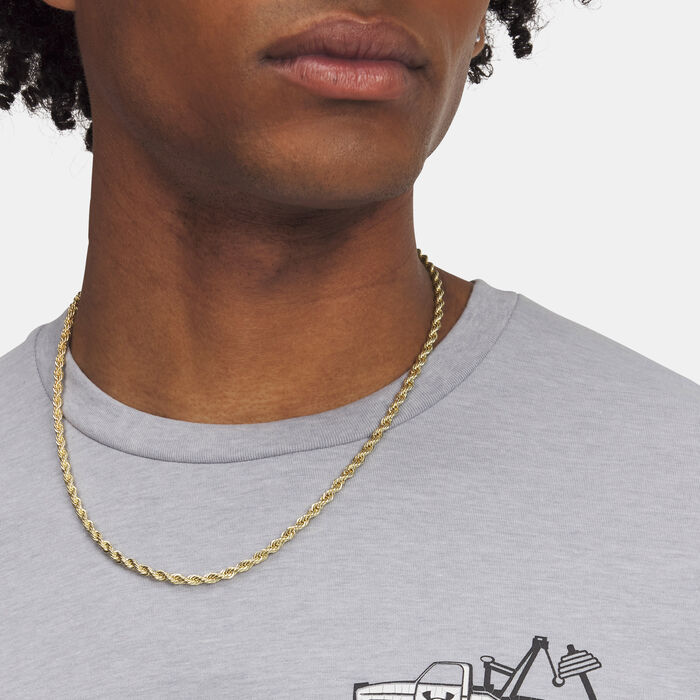 اندر ارمر تيشيرت مزين بعبارة "Body Shop" للرجال رمادي image number 2