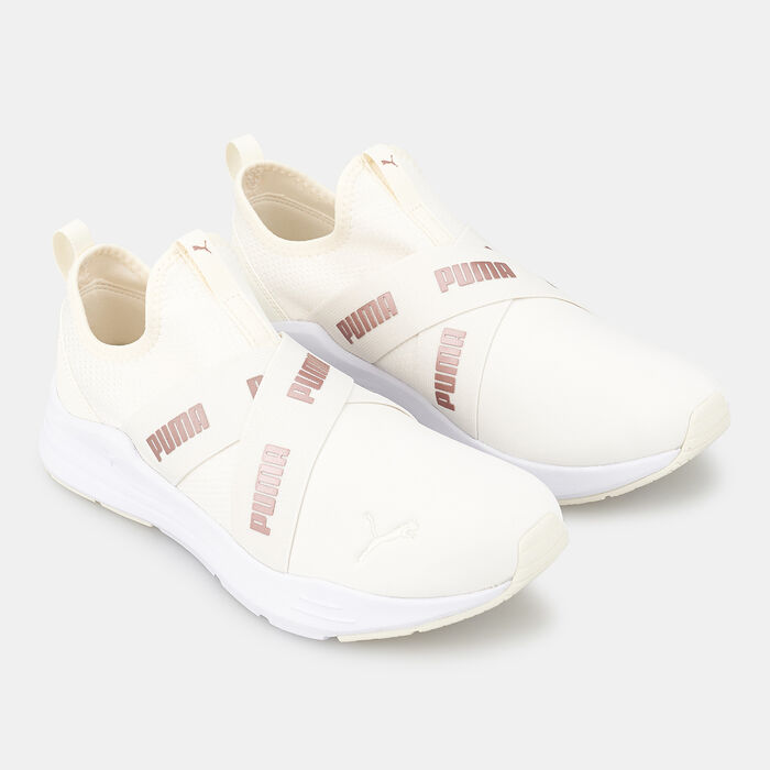 بوما حذاء ويرد رن ميتالكس سلب-اون للنساء عاجي image number 1