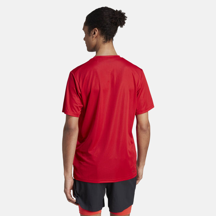 اديداس تيشيرت ترين ايسنشالز للرجال أحمر image number 1