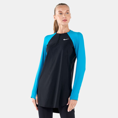 نايك سويم نايك سويم تيشيرت السباحة فيكتوري للنساء أصفر