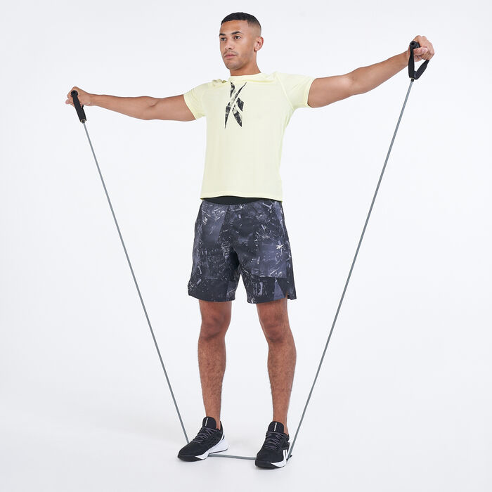 ريبوك شورت ابيك لايت ويت للرجال أسود image number 2