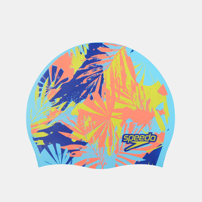 سبيدو قبعة السباحة ريفرسابل سلوجان للاطفال أزرق image number 2