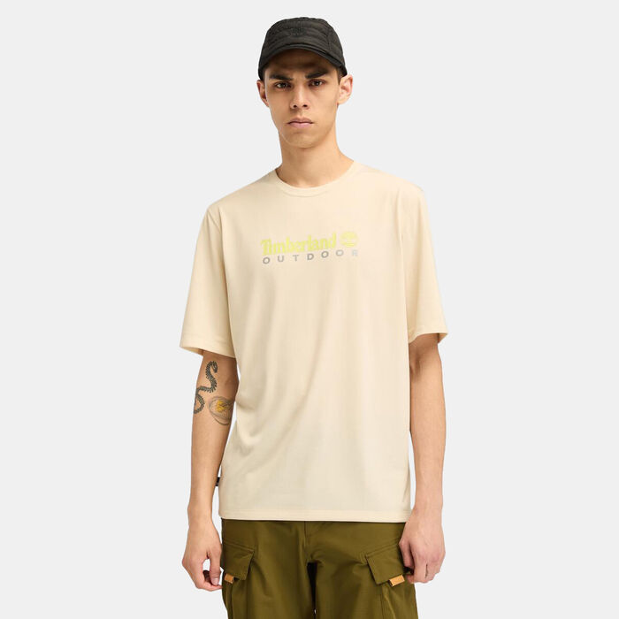 تمبرلاند تيشيرت UV بروتيكشون اوتدور جرافيك للرجال بيج image number 0
