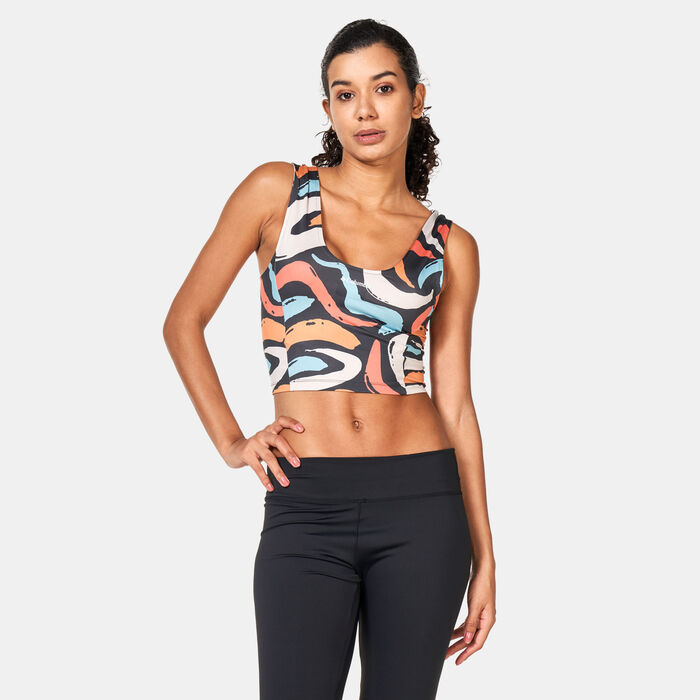 كولومبيا تيشيرت بلا أكمام باوندليس تراك كروبد للنساء أسود image number 0