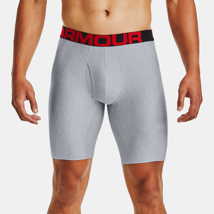 اندر ارمر سروال داخلي تك 9-انش للرجال ( 2 قطع ) رمادي image number 0