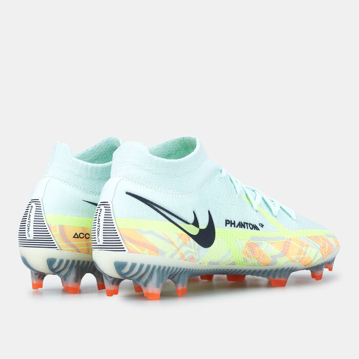 نايكي حذاء كرة القدم فانتوم GT1 ايليت لملاعب العشب الطبيعي للرجال أخضر image number 2