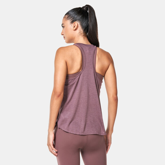 نيو بالانس تيشيرت الجري اثلاتيكس بلا أكمام للنساء أحمر image number 2