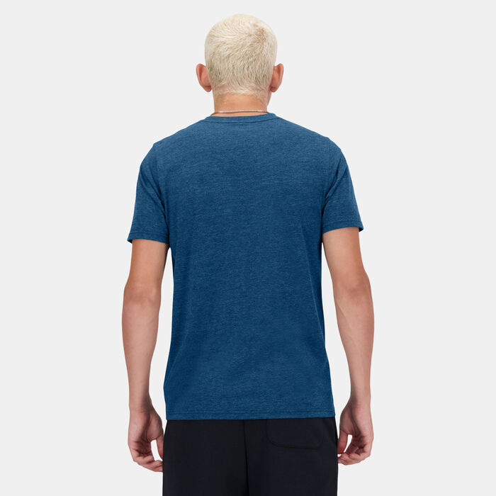 نيو بالانس تيشيرت الجري سبورت ايسنشالز هيذرتك للرجال أخضر image number 1