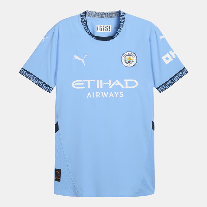 بوما تيشيرت كرة القدم مانشستر سيتي 24/25 الأساسي اوثنتك للرجال أزرق image number 0