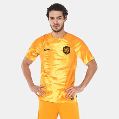 نايكي تيشيرت نيذرلاند دراي فت ستيديوم الأساسي للرجال - 2022 أصفر