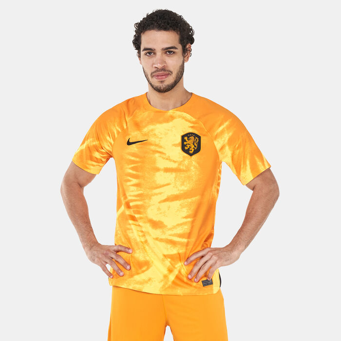 نايكي تيشيرت نيذرلاند دراي فت ستيديوم الأساسي للرجال - 2022 أصفر image number 0