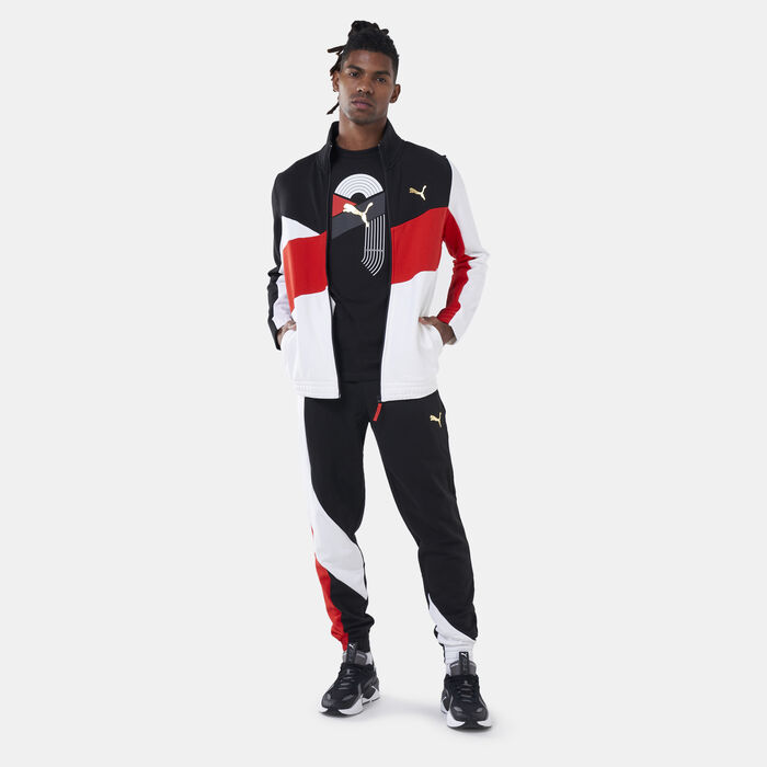 بوما جاكيت AS فرينش تيري تراك للرجال أسود image number 2