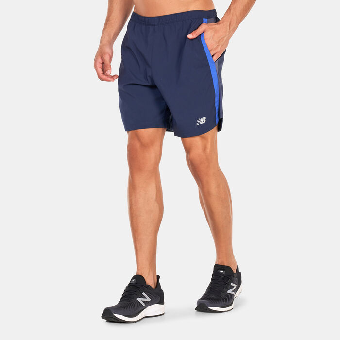 نيو بالانس شورت التمرين اكسيليريت للرجال رمادي image number 0