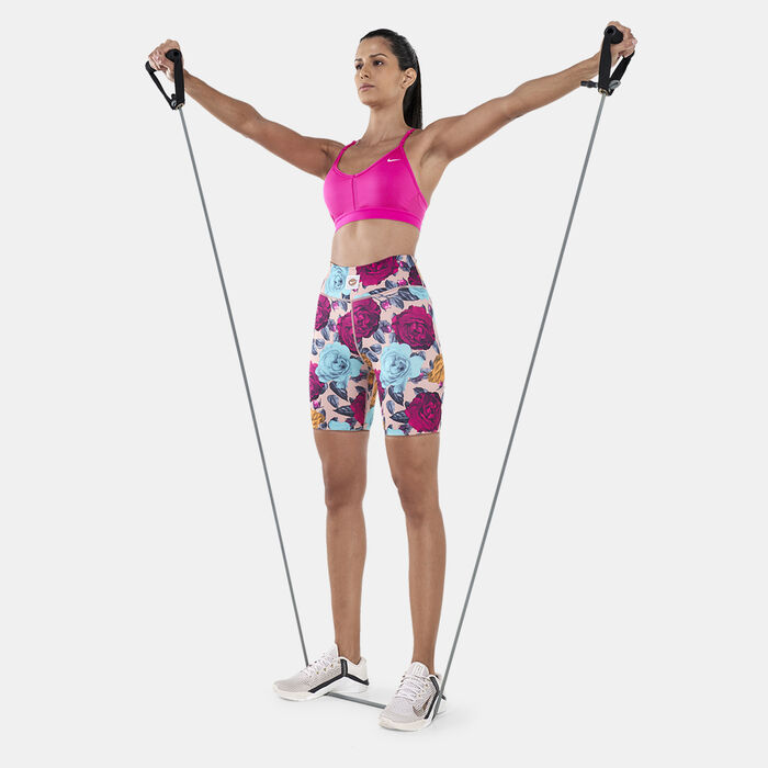 نايكي شورت وان دراي-فت ايكون كلاش اول اوفر برينت 7-انش للنساء أحمر image number 2