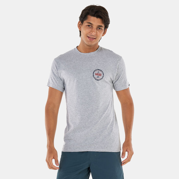 فانس تيشيرت لوجو تشك للرجال رمادي image number 0