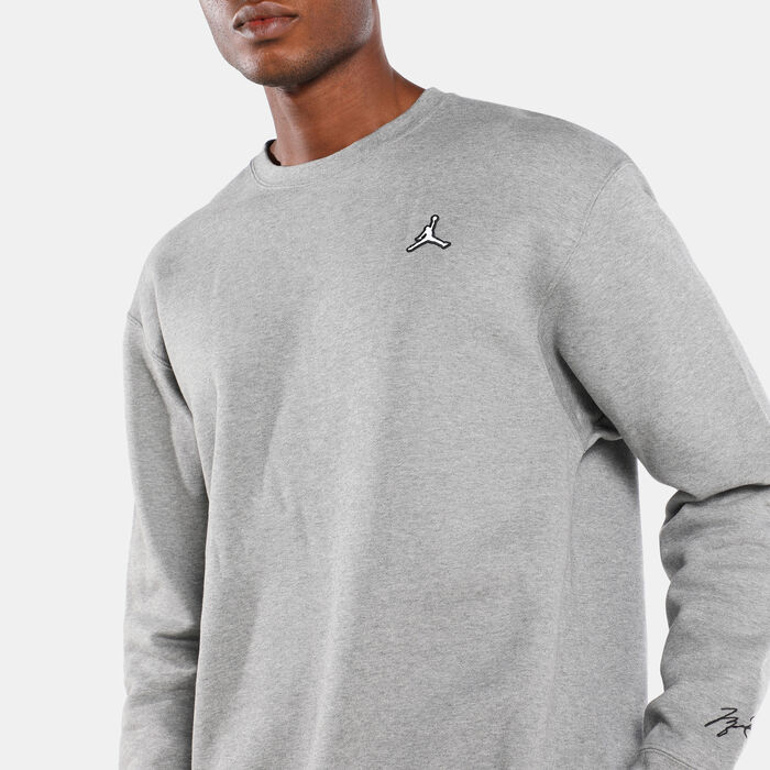 جوردن سويت شيرت اسنشالز فليس كرو للرجال رمادي image number 3