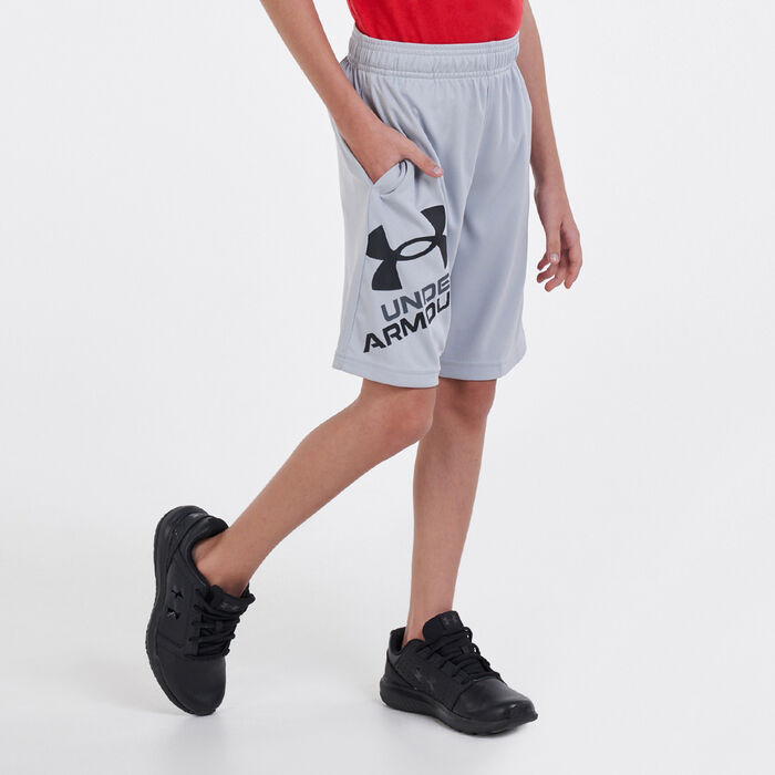 اندر ارمر شورت UA بروتوتايب 2.0 لوجو للاطفال رمادي image number 0